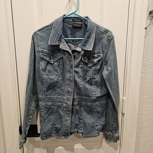 Liz Claiborne Babydoll Denim Jean Jacket